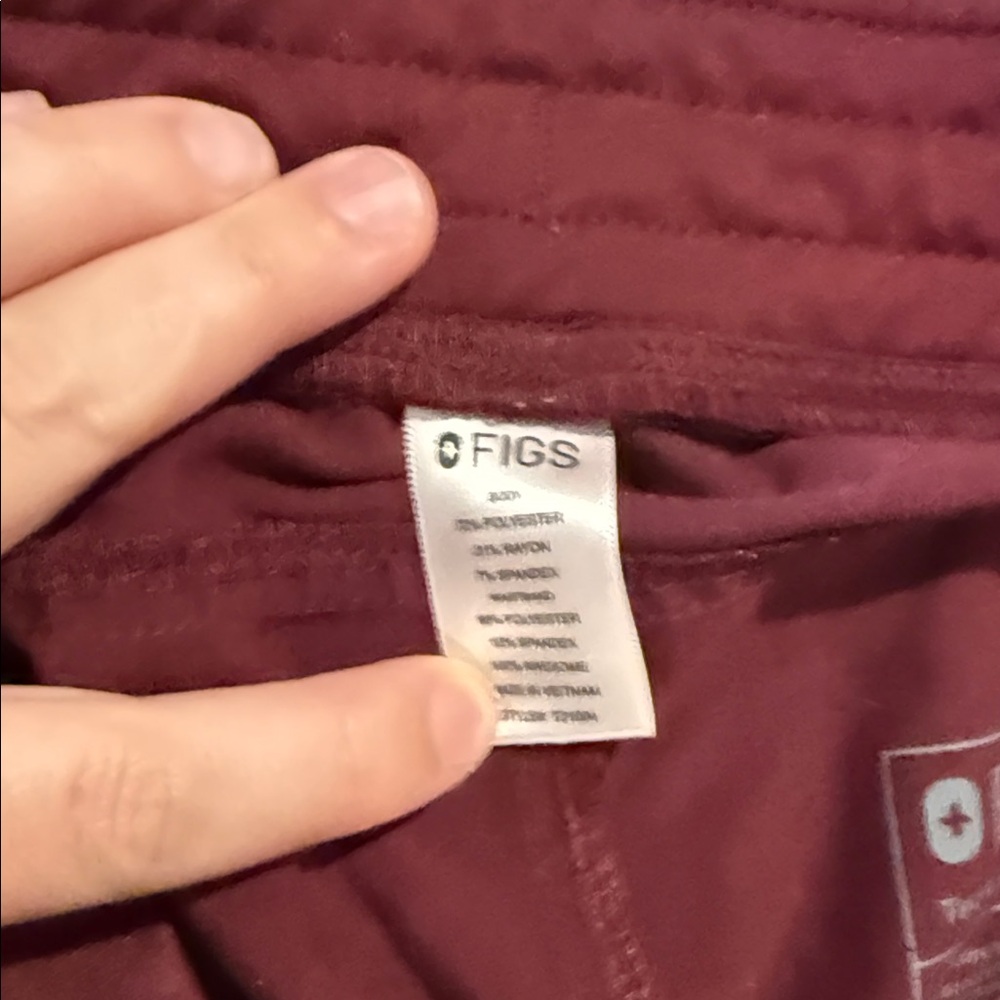 Figs Maroon Technical Joggers - image 3